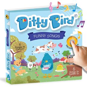 Ditty Bird Musical Books for Toddlers | Fun Children's Nursery Rhyme Book | The Johny Johny, Yes Papa Book with Sound | Interactive Toddler Books For 1 Year Old to 3 Year Olds | Sturdy Baby Sound Book