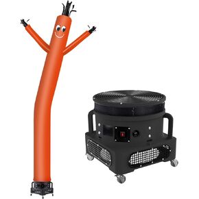 MOUNTO 20ft Air Inflatable Tube Guy Puppet Dancing Man with 1HP Blower Complete Set (Red)