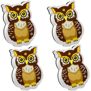 Magnetic Dry Erase Erasers Whiteboard Eraser Chalkboard Eraser Cute Owl Erasers with Felt for Teachers Office Home Pack of 4 in Kuwait
