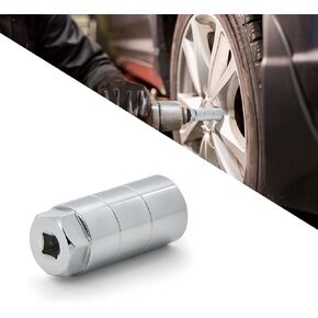 1 PC Car Oil Pressure Sensor Switch Socket, 3" Oil Pressure Sending Unit Fit 1" and 1 1/16" Switches, 3/8" Driver Deep Design Oil Pressure Sending Socket, Universal for Car Accessory (Silver) in Kuwait