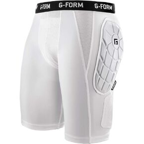 G-Form Elite Bandit Sliding Shorts, White, Youth S/M
