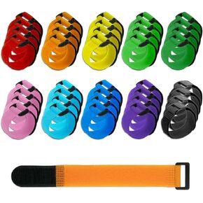 40 Pcs Fishing Rod Strap Multicolor Fishing Rod Carrier Fishing Belt Rod Holder Rod Belts Ties Strap for All Fishing Rods