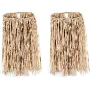 Beistle Teen Natural Raffia Hula Skirt Pack of 2