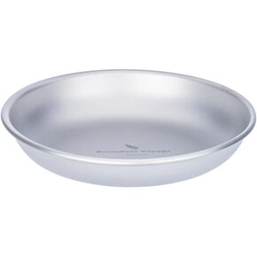 Boundless Voyage Titanium Camping Plate Dishes Saucer Lightweight Round Dinnerware Set Stackable Serving Plates Pasta Plates Travel Outdoor Home Kitchen Tableware Set Ti1120T