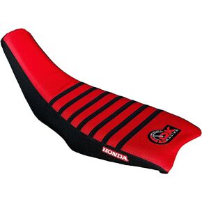 Seat Cover - Compatible Fit for Honda 2004-2018 TRX450 TRX 450R TRX 450 R TRX 450ER TRX 450 ER Quad (Black/Red)