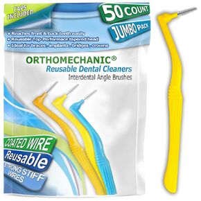 Interdental Brush Angle Cleaners - Jumbo Pack (50 Brushes) (Standard) - Remove Plaque - Toothpick … … …