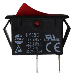 1pcs HY35C Push Button Switch AC 125/250V ON Off Rocker Switch KEDU 2Pins