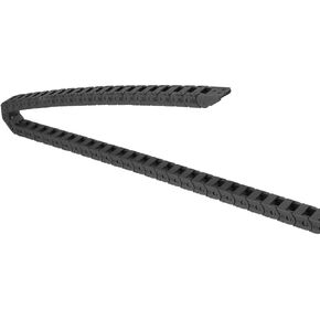 uxcell Drag Chain Cable Carrier Open Type with End Connectors R18 10X11mm 1 Meter Plastic for Electrical CNC Router Machines