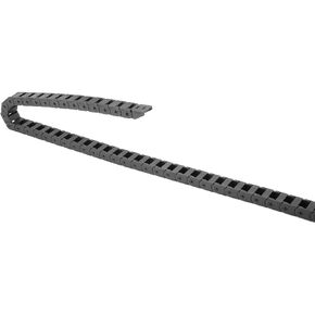 uxcell Drag Chain Cable Carrier Closed Type with End Connectors R18 10X15mm 1.5 Meter Plastic for Electrical CNC Router Machine Black