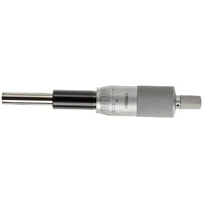 Mitutoyo 151-272 Micrometer Head, Middle Size, Heavy Duty, 0-2" Range, 0.001" Graduation, +/-0.0001" Accuracy, Ratchet Stop Thimble, Flat Face