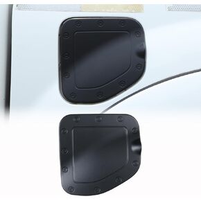 ABS Gas Cap Cover Trim Fuel Tank Cover Decoration Kit Fit for Toyota Tacoma 2011-2015, Fuel Tank Cap Trim Cover (Matte Black)