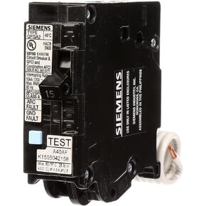 Siemens Q115DFP 15-Amp Dual Function AFCI/GFCI Breaker