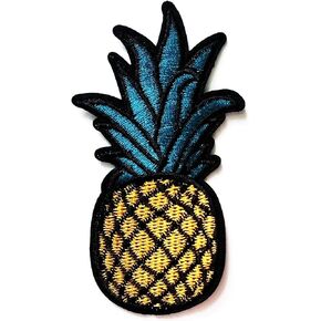 Nipitshop Patches Cute Chic Pineapple Fruit Cartoon Kids Patch Embroidered Iron On Patch for Clothes Backpacks T-Shirt Jeans Skirt Vests Scarf Hat Bag