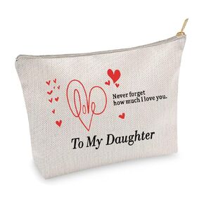 Mothers Day Gifts From Daughter Mom Makeup Bag Best Friend Birthday Gift Friendship Gift for Women Christmas Gifts for Mom Unique Gift Idea Toiletry Bag for Women