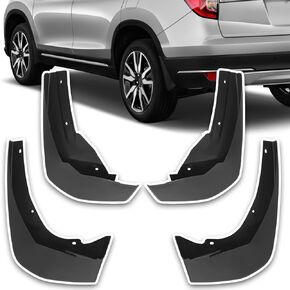 Mud Flaps Mud Guards Compatible with Honda Pilot 2019-2022 4pcs Splash Guards Front & Rear (Driver and Passenger Side)