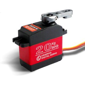 RC Servo 6V 20kg/0.09S High Speed DS3218 PRO Servo High Torque Metal Gear Standard Digital Servo for 1/8 1/10 Scale RC Cars(Control Angle180)