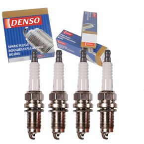 4 pc DENSO Standard Spark Plugs compatible with Honda Fit 1.5L L4 2007-2014