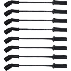 HiSport Spark Plug Wires Set 758EE Compatible with 2014-2021 Escalade Camaro Corvette Express Silverado Tahoe 1500 2500 3500 Suburban Yukon XL Sierra Savana 4.3L 5.3L 6.2L 6.6L