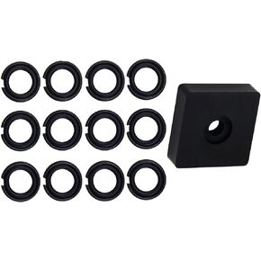(12 Sets) 3/8" Impact Retaining Ring Clip Impact Friction Ring with O-Ring for Milwaukee Electric/Pneumatic Type Impact Wrench, Retainer Ring Anvil Install Tool Included