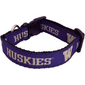 NCAA Washington Huskies Dog Collar (Team Color, Medium)