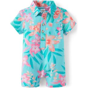 Gymboree baby-boys Short Sleeve Button Up Romper