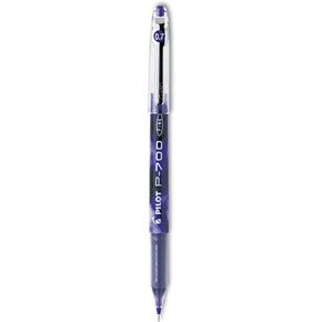 PILOT, Precise P-700 Gel Ink Rolling Ball Stick Pens, Marbled Barrel, Fine Point 0.7 mm, Black, Pack of 12