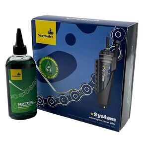 Scottoiler vSystem automatic motorcycle chain lubrication system - PARENT (Green)