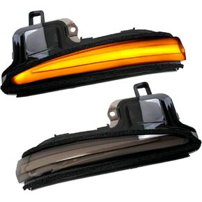 Powerty Custom Fit for Led Side Mirrors Toyota RAV4 2019-2024 Tacoma 2016-2024 Turn Signal Lights Highlander 2020-2024 Indicator Strip 2PCS Smoked Black