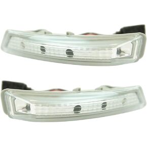 WFLNHB LH and RH Mirror Turn Signal Lamps Set Replacement for 2008-2015 Chrysler Town & Country 68052078AA 68052079AA 924-296 924-297