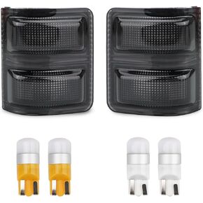 Bestview Signal Mirror Lights, Amber Lens Side Marker Lamp for 2008-2016 Ford F250 F350 F450 F550 Super Duty for Pickup Truck,Amber & White led Turn Signal Light Aftermarket Replacement,2 PCS