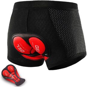NuCamper Men's Cycling Underwear Biking Shorts 5D Gel Padded MTB Liner Breathable Quick-dry Mountain Bike Riding Undershorts