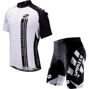 Mens Cycling Shorts Padded Bike Biking Clothing Short Sleeve Bicycle Wear 3XL
