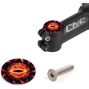 Chooee Bike Headset Top Cap, MTB Jigsaw Headset Top Cover with Bolts for Road Bikes MTB 1 1/8 Stems and Forks