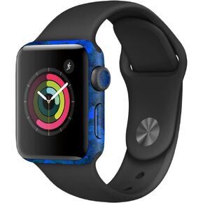 MightySkins Skin Compatible with Apple Watch Series 2 38mm - Blue Ice | Protective, Durable, and Unique Vinyl Decal wrap Cover | Easy to Apply, Remove, and Change Styles | Made in The USA