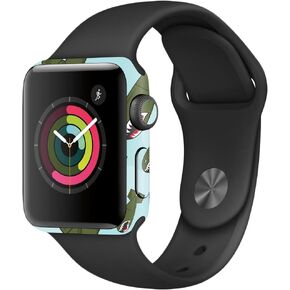MightySkins Skin Compatible with Apple Watch Series 2 38mm - Orange Blue Basket | Protective, Durable, and Unique Vinyl Decal wrap Cover | Easy to Apply, Remove, and Change Styles | Made in The USA