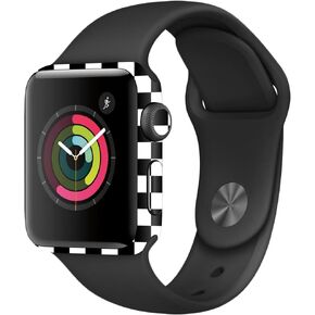 MightySkins Skin Compatible with Apple Watch Series 2 38mm - Check | Protective, Durable, and Unique Vinyl Decal wrap Cover | Easy to Apply, Remove, and Change Styles | Made in The USA