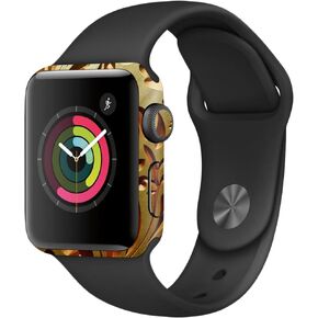 MightySkins Skin Compatible with Apple Watch Series 2 38mm - Mosaic Gold | Protective, Durable, and Unique Vinyl Decal wrap Cover | Easy to Apply, Remove, and Change Styles | Made in The USA