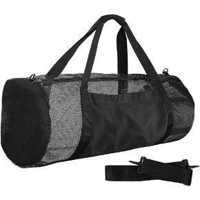 Luwint Heavy Duty Mesh Dive Duffle Bag, Large Mesh Gear Bag for Scuba Diving, Snorkeling, Travel Mesh Bag for Diving, Snorkel, Beach, Pool Trip, Swimming and Water Sports, Black in Saudi Arabia