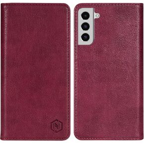 for Samsung Galaxy S22 Wallet Case with [RFID Blocking] Card Slot Stand Strong Magnetic Flip Fold Leather Protective Phone Case for Samsung Galaxy S22 Case Wallet(6.1 inch-Brown) in Kuwait