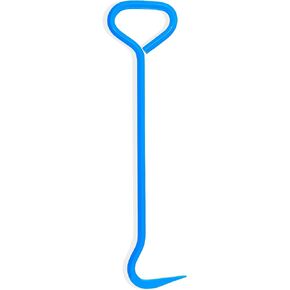 T&T Tools Top Popper Manhole Hook Tool - 30-Inch Single Hook with Inline Handle, Made with Durable Hex Alloy Steel - Lift Manhole Covers & Storm Drain Cover, Versatile Lifting Hooks, Rigid Steel Tool
