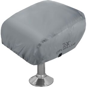 Explore Land Boat Captain Chair Cover - Waterproof 600D Heavy Duty Boat Caption Seat Cover - 24W x 22D x 24H inch, Blue