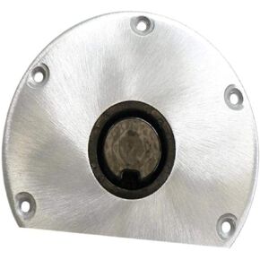Springfield Marine 1300750-L1 Flat Sided Aluminum Base - Left, White