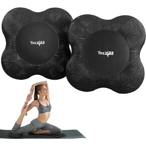 Yes4All 2PCS Yoga Knee Pads Extra Thick, Yoga Kneeling Pad for Pilates Exercise, 13/16 Inches Cushion Knees Elbow Mat Supplies for Women Men Fitness Travel