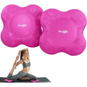 Yes4All 2PCS Yoga Knee Pads Extra Thick, Yoga Kneeling Pad for Pilates Exercise, 13/16 Inches Cushion Knees Elbow Mat Supplies for Women Men Fitness Travel
