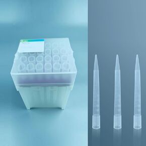 1000ul Pipette Tips - Universal Pipette Tips - Racked, RNase/DNase Free & Pyrogen Safe, Blue, 96 Tips/Rack