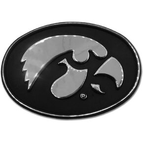 University of Iowa Hawkeyes Chrome Plated Premium Metal Emblem NCAA College Car Truck Motorcycle Logo