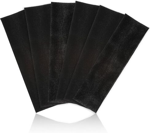 Sibba Elastic Headbands 6 Pcs Plain Sweat Wicking Headband Soft Stretchy Hair Ties Non Slip Headpiece Cottons Hair Kerchief Head Band Fit Mens, Womens, Sports, Yoga in Saudi Arabia