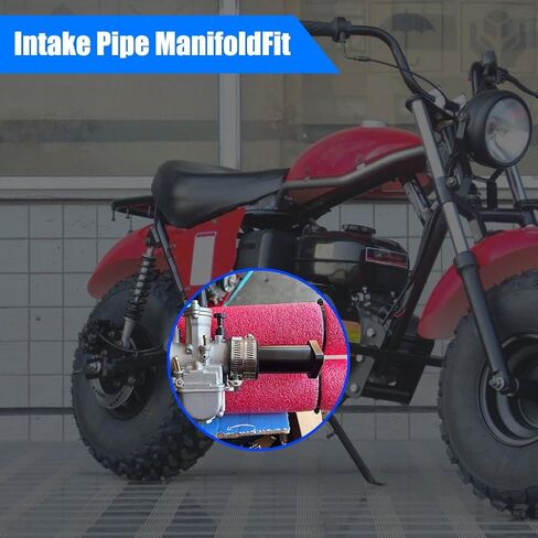 PWK Intake Manifold Inlet Pipe Universal for Carburetor Predator 196cc 200cc 212cc 224cc 6.5hp Engine Baja Warrior Massimo Mb200 GX160 GX200 Coleman CT200U BT200X KT196 Mini Bike Go Kart Black in Saudi Arabia