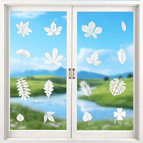 ملصقات النوافذ لمنع ضربات الطيور، منع ضربات نافذة الطيور، 16 قطعة من ملصقات النوافذ للنوافذ الزجاجية، ملصقات النوافذ المضادة للتصادمات على الطيور، اختيار ذكي لتزيين المنزل، وتزيين الكوخ in Kuwait