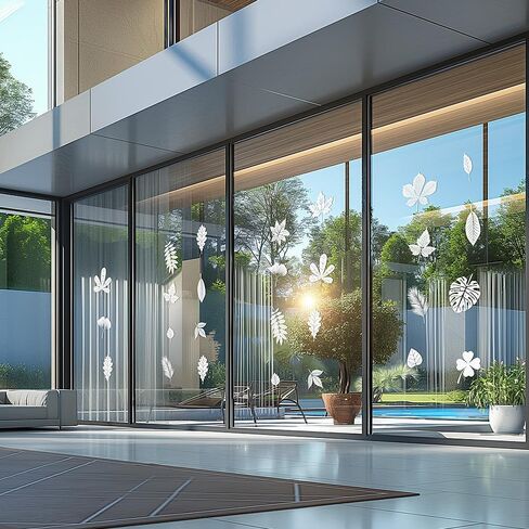 ملصقات النوافذ لمنع ضربات الطيور، منع ضربات نافذة الطيور، 16 قطعة من ملصقات النوافذ للنوافذ الزجاجية، ملصقات النوافذ المضادة للتصادمات على الطيور، اختيار ذكي لتزيين المنزل، وتزيين الكوخ in Kuwait